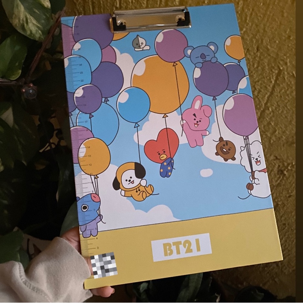 Bt21 Clipboard cute school supplies